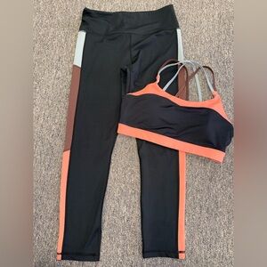 Zyia Active (Medium//Large) Activewear Set - Bra and Legging Bundle